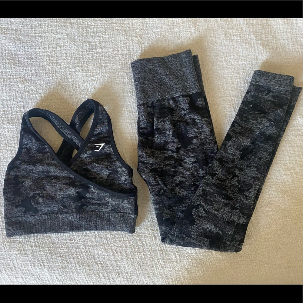GymShark Army Print Workout Set